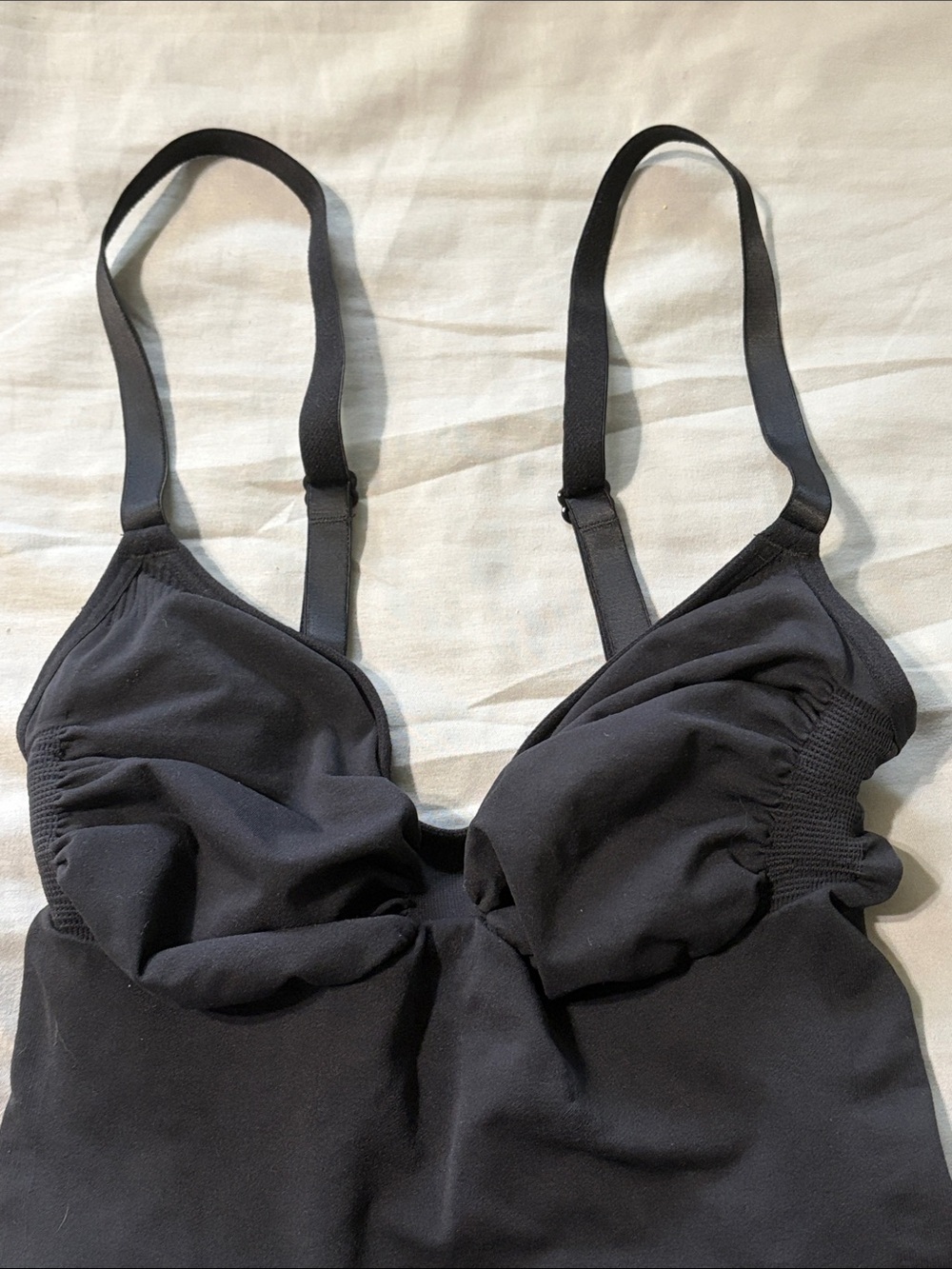 Skims NWOT Seamless Sculpt Mid-Thigh Bodysuit Onyx Black Size XL - Picture 7 of 13